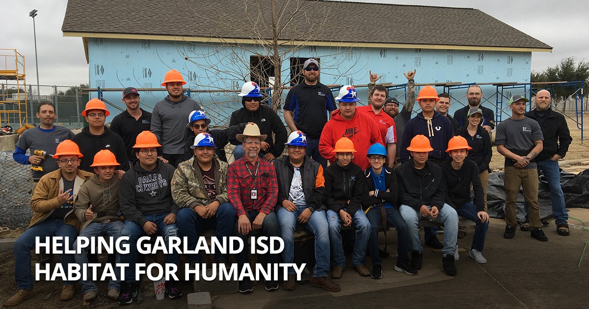 Helping Garland ISD Habitat for Humanity