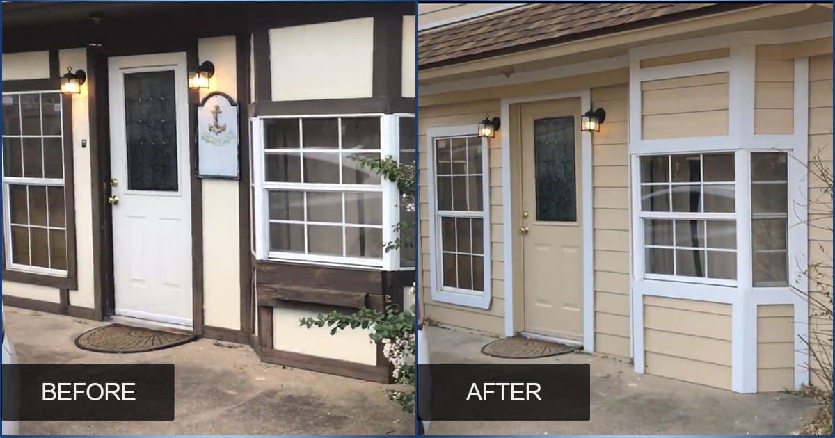 Stunning Before and After with New Vinyl Siding and Paint