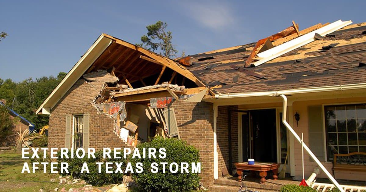Repairing Damage After A Texas Storm