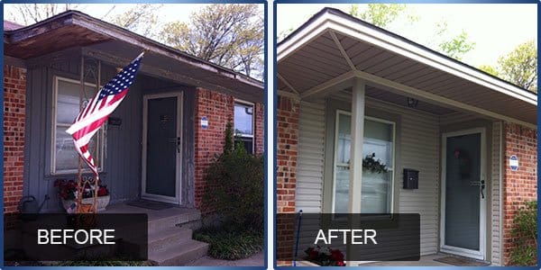 before-after siding house exterior