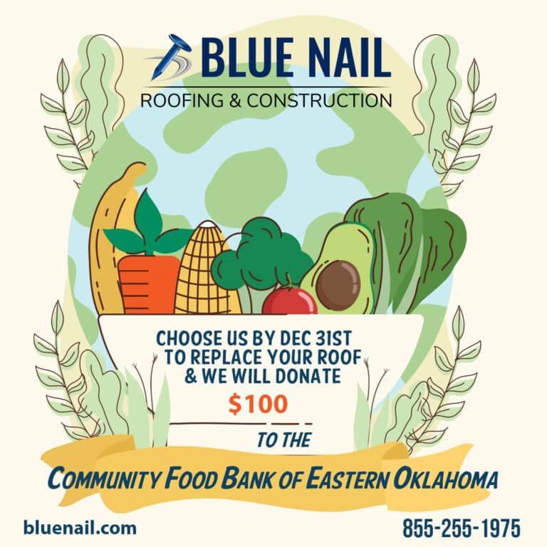 Blue Nail Roofing Oklahoma Food Bank