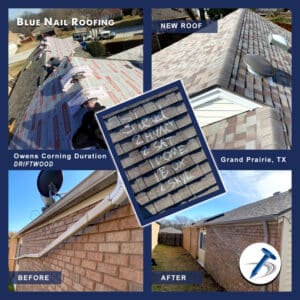 blue nail roofing grand prarie repair